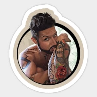 The Tattooed Man Sticker